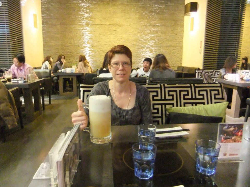 We ended the evening at a tea house in Taiwan, with a ridiculous shandy I challenge anyone to finish!