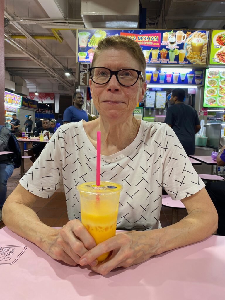 I couldn't resist these mango lassi drinks at Tekka Centre hawker market in Little India. Perhaps a little too much sugar, but who cares when on holiday?