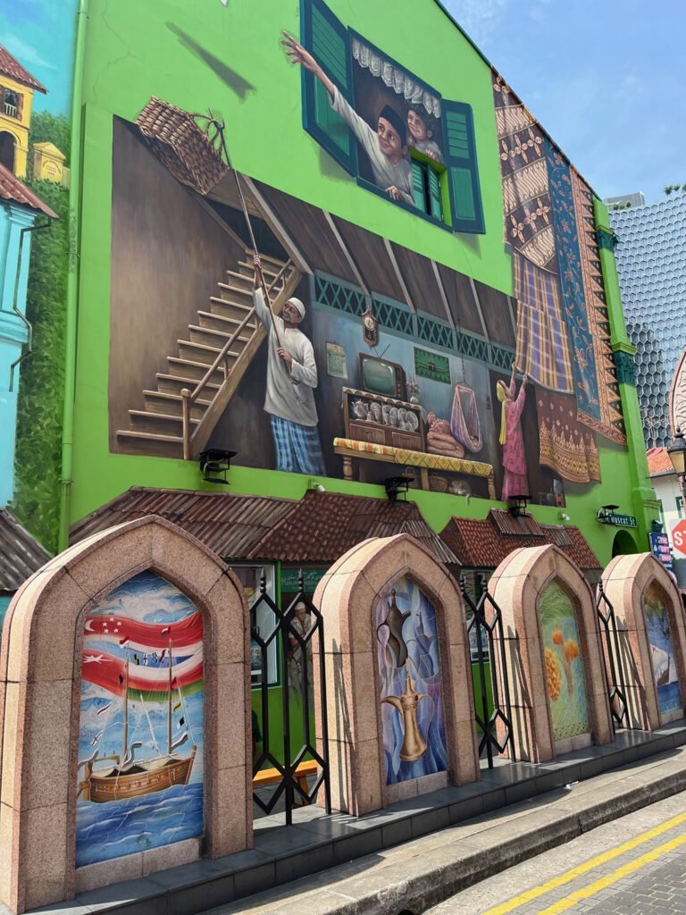 Kampong Gelam is a riot of colour and fabulous murals wherever you wander.