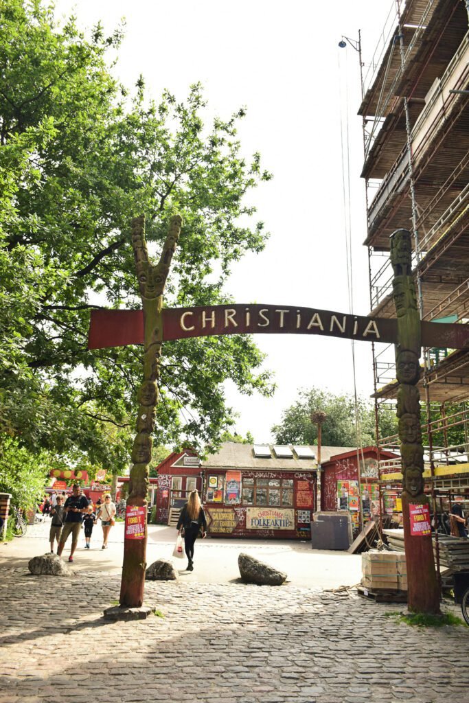 The entrance to Freetown Christiania. The ideal place to see a different side of Copenhagen. Hidden gems of Copenhagen. Photo credit: rminedaisy