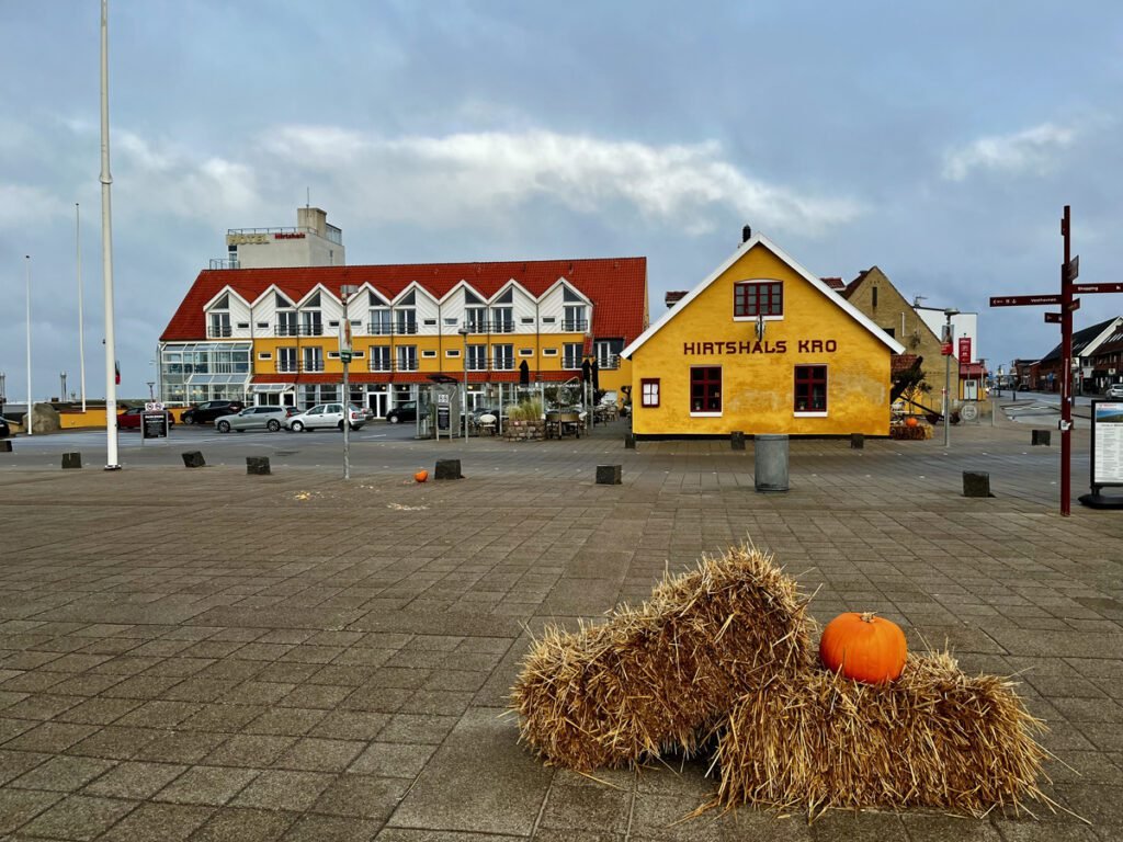 Hirtshals - a small fishing port and major international ferry port on the edge of the North Sea at Hirtshals, Denmark.