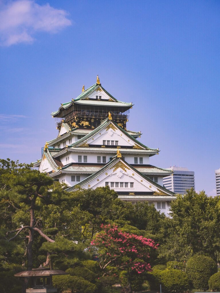 Visit the stunning Osaka Castle when in Osaka, Japan.